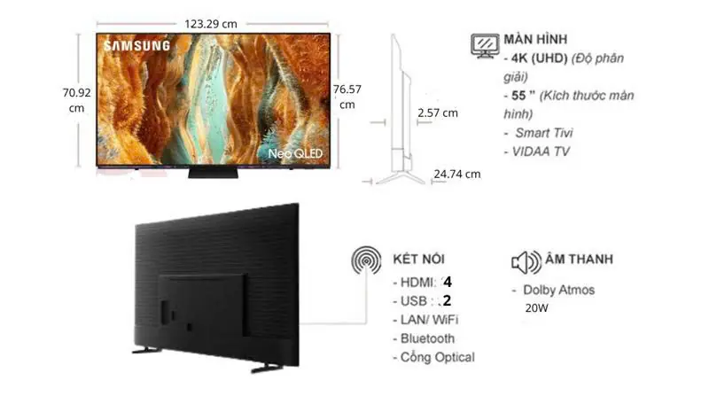 Smart Tivi Samsung Neo QLED 4K 55 Inch QA55QN70F 12 Smart Tivi Samsung Neo QLED 4K 55 Inch QA55QN70F