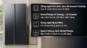 Tủ lạnh Samsung Inverter 655 lít RS70F65Q3FSV