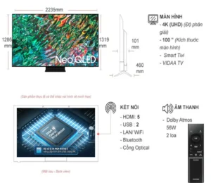 Smart Tivi Samsung Neo QLED 4K 100 Inch QA100QN80F