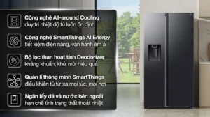 Tủ lạnh Samsung Inverter 635 lít RS70F65K2FSV