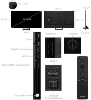 Smart Tivi QLED Samsung 4K 65 Inch QA65Q60DA