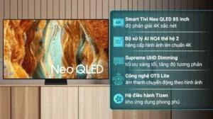 Smart Tivi Samsung Neo QLED 4K 85 Inch QA85QN70F