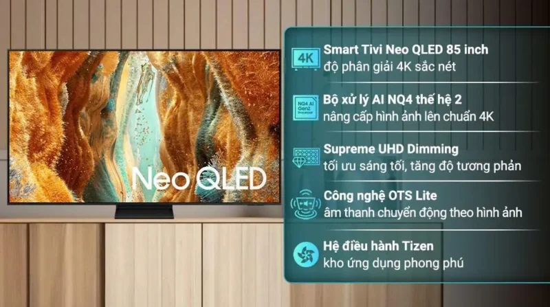 Smart Tivi Samsung Neo QLED 4K 85 Inch QA85QN70F