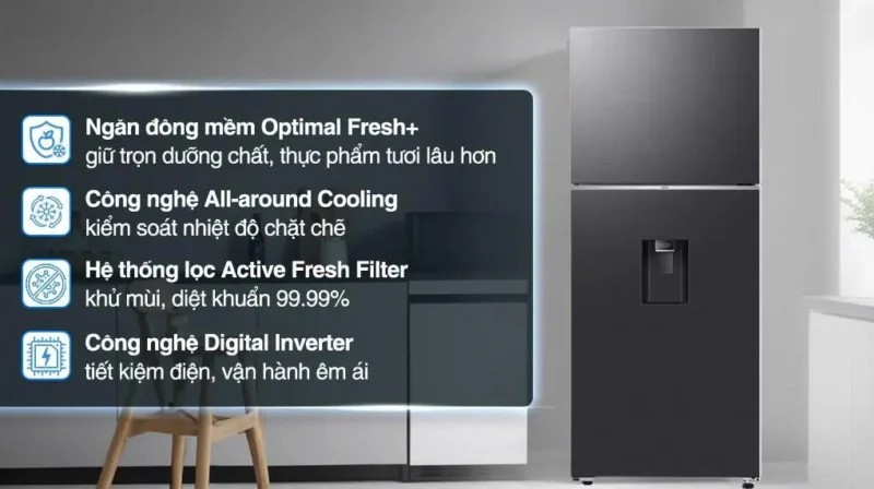 Tủ lạnh Samsung Inverter 382 lít RT38CG6584B1SV 22 Tủ lạnh Samsung Inverter 382 lít RT38CG6584B1SV