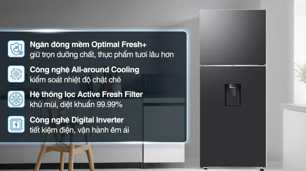 Tủ lạnh Samsung Inverter 382 lít RT38CG6584B1SV 2 Tủ lạnh Samsung Inverter 382 lít RT38CG6584B1SV