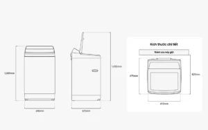 Máy giặt Samsung Inverter AI 15 kg WA80F15S5CSV 19 Máy giặt Samsung Inverter AI 15 kg WA80F15S5CSV