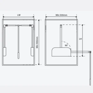 SUỐT NÂNG HẠ QUẦN ÁO GARIS GW34GM