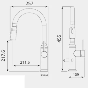 VÒI RỬA CẢM ỨNG GARIS MF01M 6 VÒI RỬA CẢM ỨNG GARIS MF01M