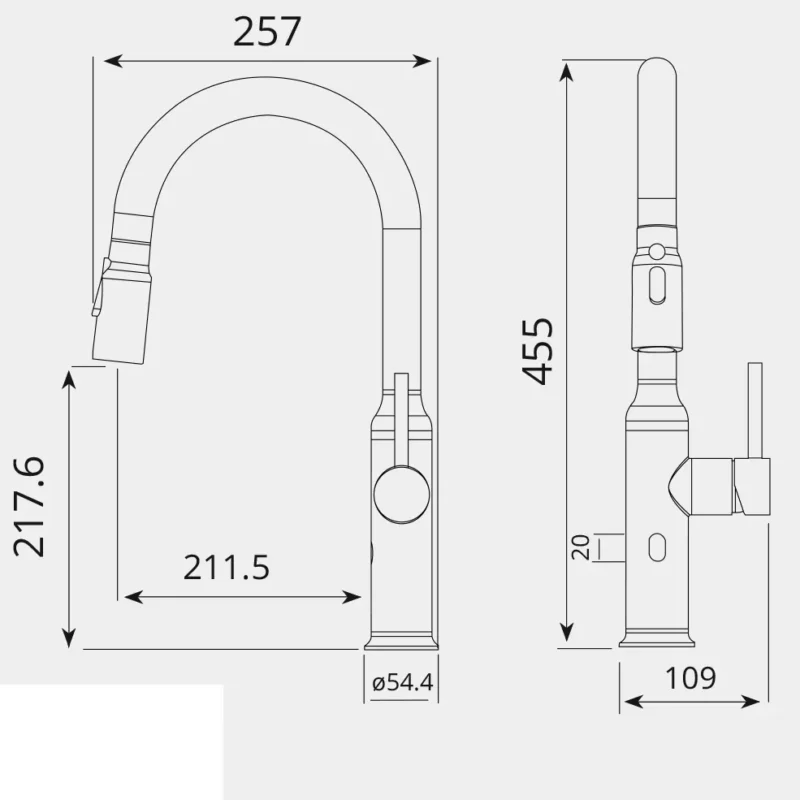 VÒI RỬA CẢM ỨNG GARIS MF01M 8 VÒI RỬA CẢM ỨNG GARIS MF01M