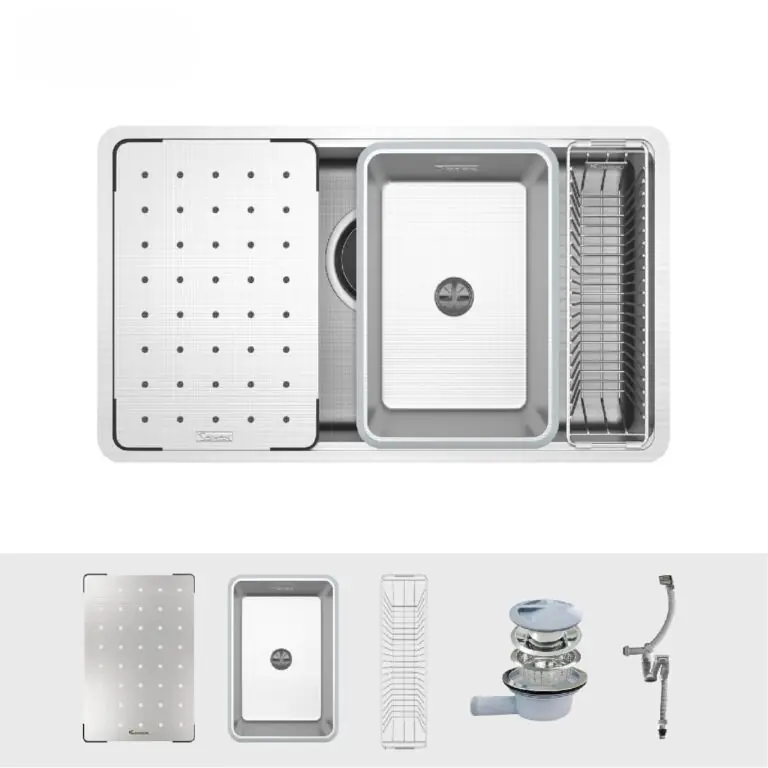 Chậu rửa bát chống xước Konox Dekor 8044SU 10 Chậu rửa bát chống xước Konox Dekor 8044SU