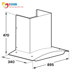 MÁY HÚT MÙI KÍNH CONG BOSCH DWA98IJ60I SERI 4 90CM