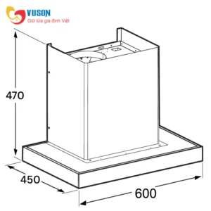 MÁY HÚT MÙI ÁP TƯỜNG BOSCH DWB68IJ60I SERI 4 60CM