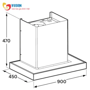 MÁY HÚT MÙI ÁP TƯỜNG BOSCH DWB98IJ60I SERI 4 90CM
