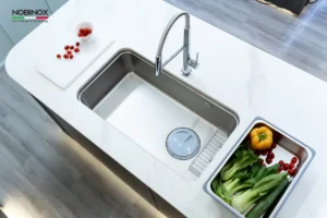 CHẬU RỬA BÁT 1 HỐ NOBINOX NOVA A282M 14 CHẬU RỬA BÁT 1 HỐ NOBINOX NOVA A282M