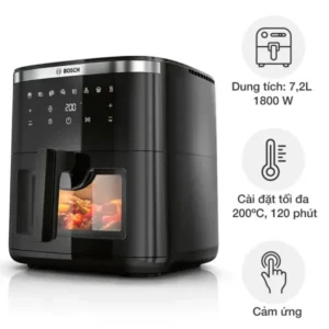NỒI CHIÊN KHÔNG DẦU BOSCH MAF671B0 SERI 6 7L