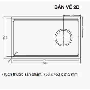 Chậu rửa bát Kluger KY7545FS Plus