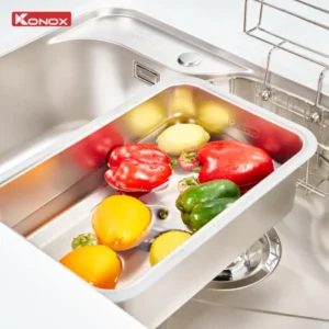 Chậu rửa bát phong cách Nhật chống xước Konox Tari Smart 7851 9 Chậu rửa bát phong cách Nhật chống xước Konox Tari Smart 7851