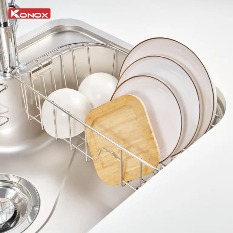 Chậu rửa bát phong cách Nhật chống xước Konox Tari Smart 7851 4 Chậu rửa bát phong cách Nhật chống xước Konox Tari Smart 7851