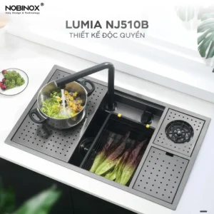 CHẬU RỬA BÁT NOBINOX LUMIA NJ510B TẶNG KÈM VÒI