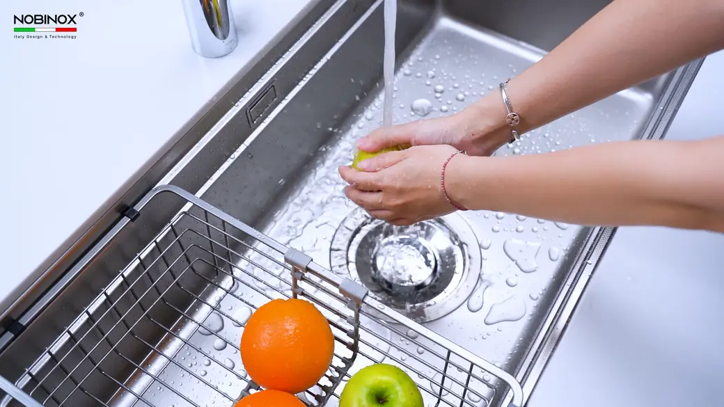 CHẬU RỬA BÁT NOBINOX LIRA NJ566D TẶNG KÈM VÒI 7 CHẬU RỬA BÁT NOBINOX LIRA NJ566D TẶNG KÈM VÒI