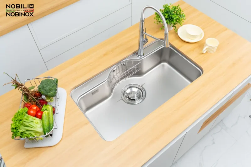 CHẬU RỬA BÁT NOBINOX ROSA NN995D TẶNG KÈM VÒI