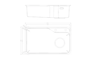 CHẬU RỬA BÁT 1 HỐ NOBINOX NOVA A182 TẶNG KÈM VÒI