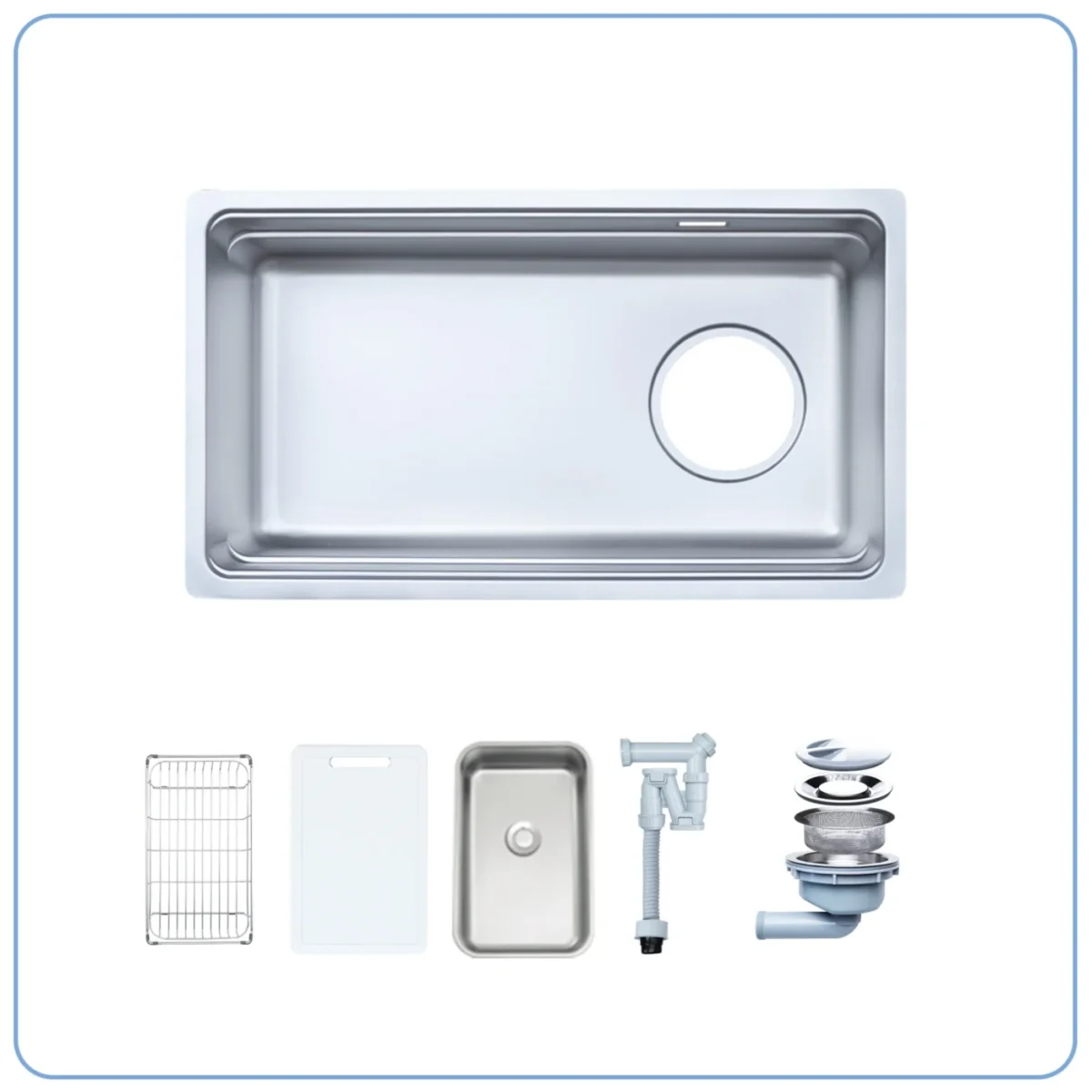 CHẬU RỬA BÁT 1 HỐ NOBINOX ARVO V676 TẶNG KÈM VÒI 3 CHẬU RỬA BÁT 1 HỐ NOBINOX ARVO V676 TẶNG KÈM VÒI