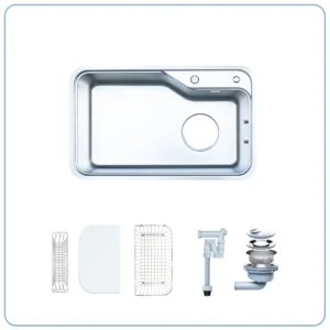 CHẬU RỬA BÁT 1 HỐ NOBINOX NOVA A182 TẶNG KÈM VÒI 10 CHẬU RỬA BÁT 1 HỐ NOBINOX NOVA A182