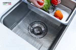 CHẬU RỬA BÁT 1 HỐ NOBINOX NOVA A283D