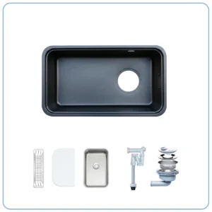 CHẬU RỬA BÁT 1 HỐ NOBINOX NOVA A284B 13 CHẬU RỬA BÁT 1 HỐ NOBINOX NOVA A284B TẶNG KÈM VÒI