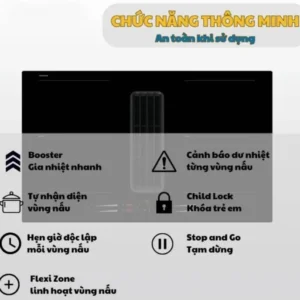 BẾP 4 TỪ KẾT HỢP HÚT MÙI MALLOCA HIH860FZ