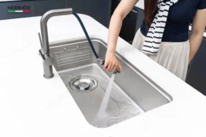VÒI RỬA BÁT DÂY RÚT NOBINOX BIANCO NX603