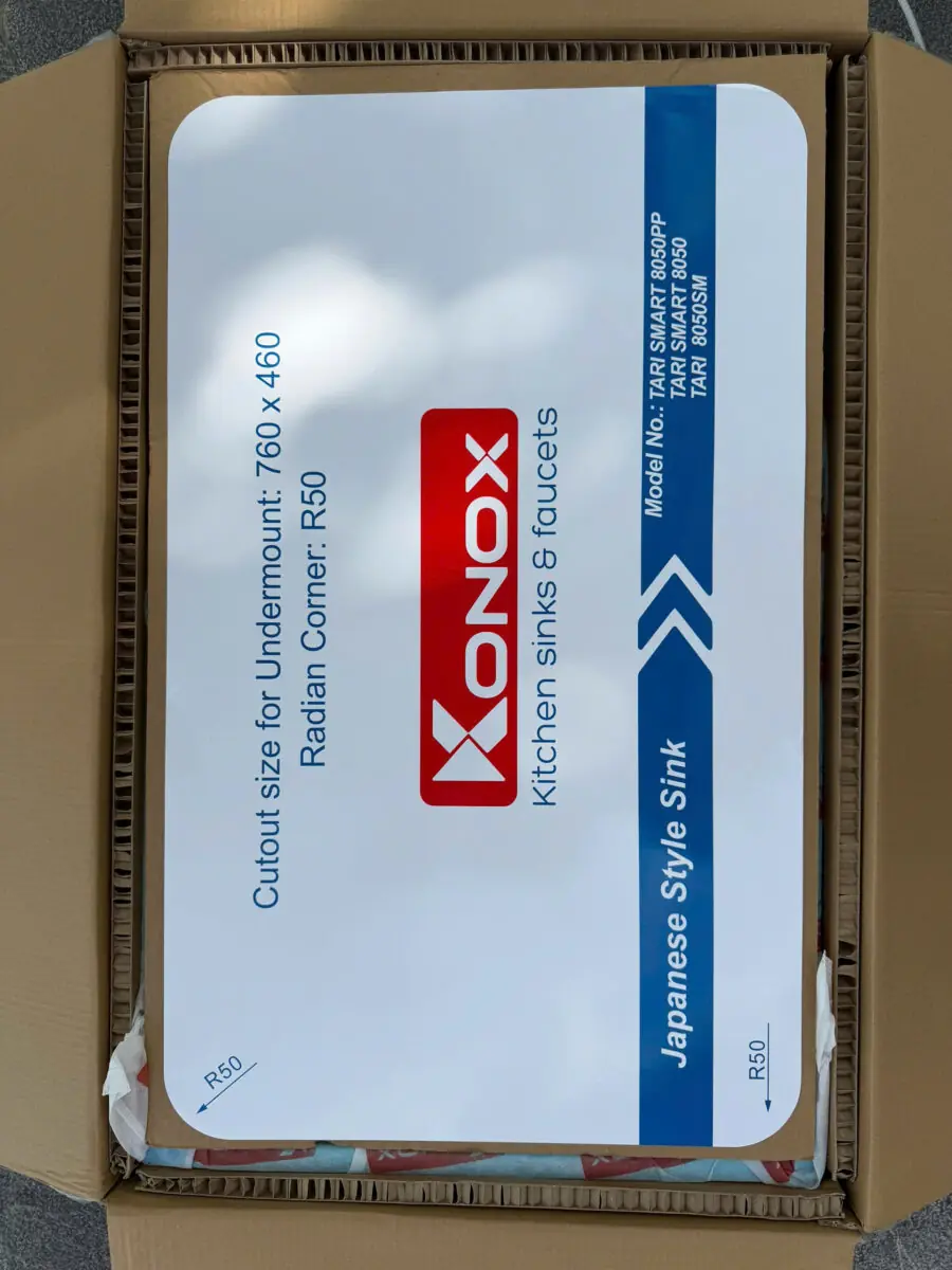 Chậu rửa bát phong cách Nhật chống xước Tari Smart 8050 4 Chậu rửa bát phong cách Nhật chống xước Tari Smart 8050