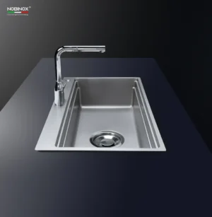 CHẬU RỬA BÁT NOBINOX LIRA NJ560D TẶNG KÈM VÒI