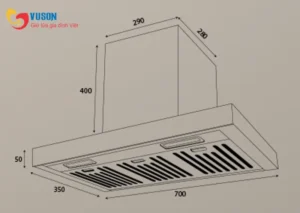 Máy hút mùi Kocher Turbo T VS-350D