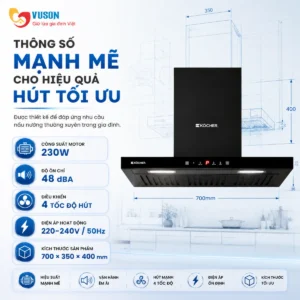 Máy hút mùi Kocher Turbo T VS-350D