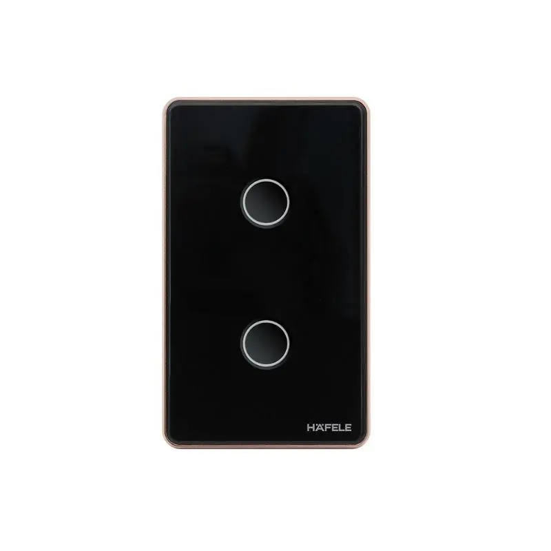 Công tắc ZB 2G US 10A đen L Hafele HSL-LS2G01B