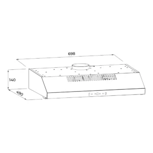 Máy hút mùi Malloca Classic MH7014B