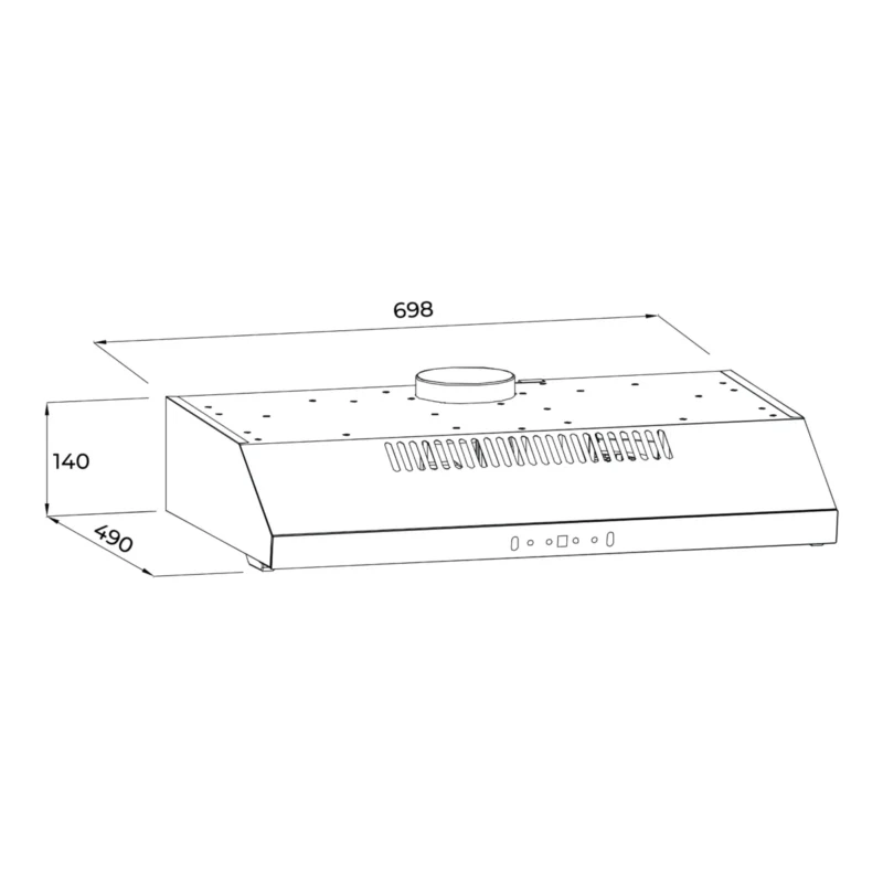 Máy hút mùi Malloca Classic MH7014B