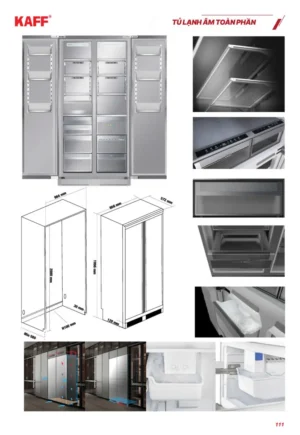 TỦ LẠNH KAFF KF-BI555W LUXURY