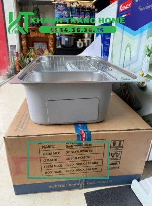 Chậu rửa bát inox 1 hố Konox Dekor 8250TS - 1 1