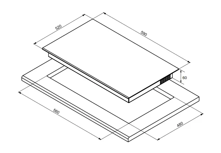 BẾP TỪ LẮP ÂM 3 VÙNG NẤU HAFELE HC-I60371B