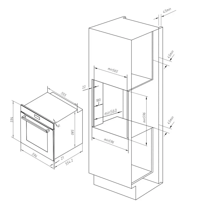 LÒ NƯỚNG ÂM TỦ HAFELE HC-O812B
