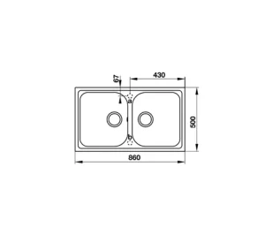 Chậu Granstone Hafele HS19-GEN2R90 Đen