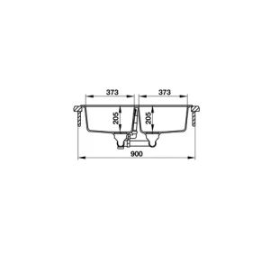 Chậu Granstone Hafele HS19-GEN2R90 Đen
