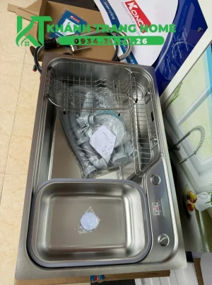 Chậu rửa bát inox 1 hố Konox Dekor 8250TS - 4 1