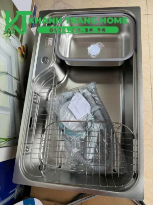 Chậu rửa bát inox 1 hố Konox Dekor 8250TS - 5 1
