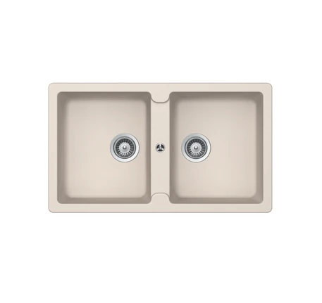 Chậu rửa bát đá 2 hố Hafele GRANSTONE HS19-GEN2S90 Kem