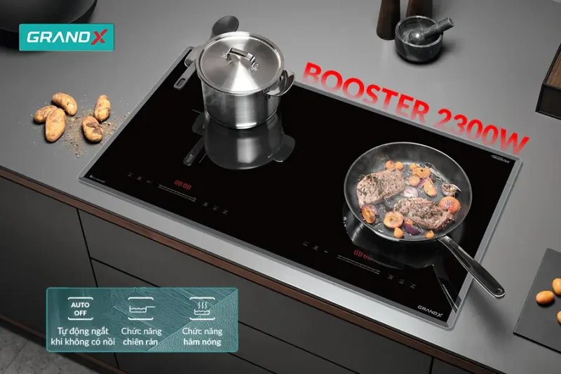 BẾP TỪ 2 VÙNG NẤU GRANDX GXIH 696SE