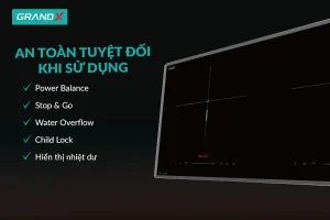 BẾP TỪ 2 VÙNG NẤU GRANDX GXIH 696SE - GX IH696SE 5 2